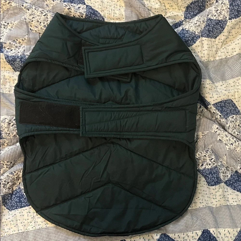 3/$25 Lands' End Dark Green Dog Puffer Jacket